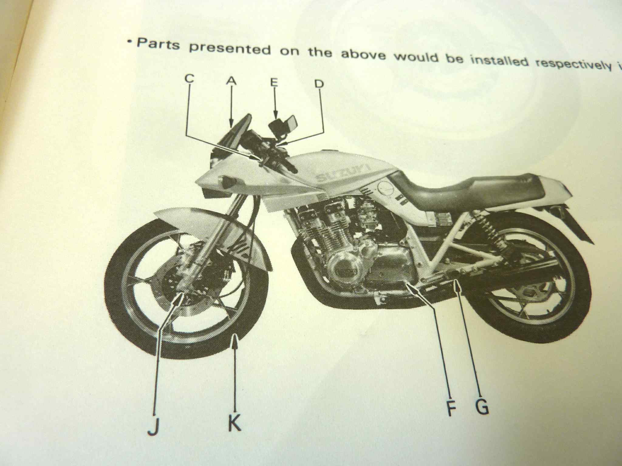 Manuale officina Suzuki GSX750 SZ Shop Manual ORIGINALE eng fra ger - Motorcycle service Manual WORKSHOP riparazione dim 28 x 21,5 cm - immagine 5