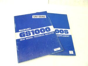 Manuale officina Suzuki GS1000 GS1000S Shop Manual ORIGINALE eng - Motorcycle service Manual WORKSHOP riparazione dim 28 x 21,5 cm