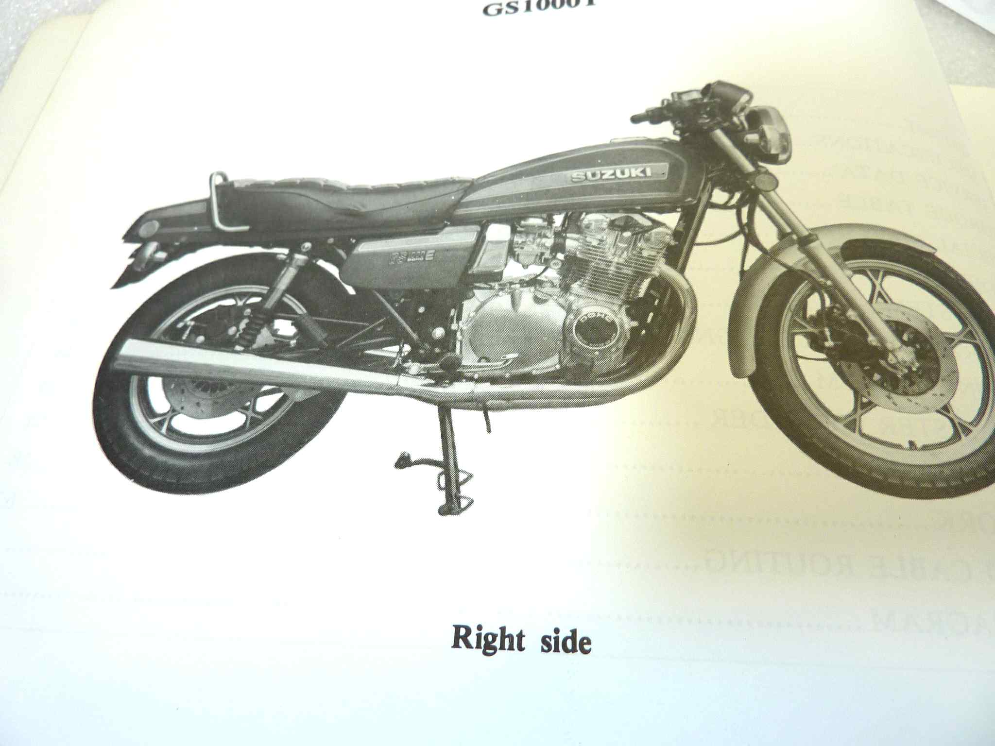 Manuale officina Suzuki GS1000 GS1000S Shop Manual ORIGINALE eng - Motorcycle service Manual WORKSHOP riparazione dim 28 x 21,5 cm - immagine 5