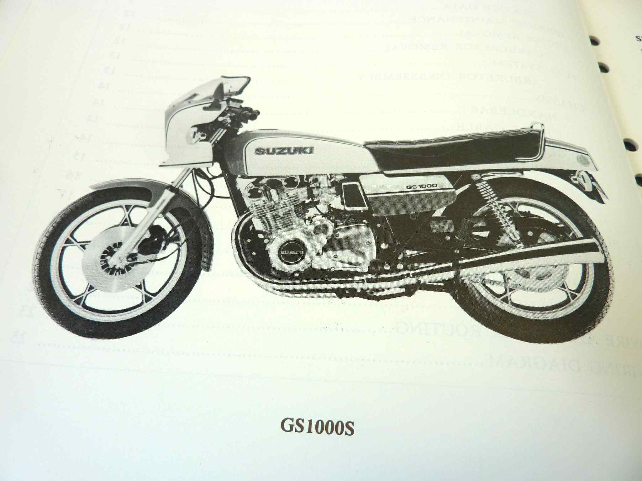 Manuale officina Suzuki GS1000 GS1000S Shop Manual ORIGINALE eng - Motorcycle service Manual WORKSHOP riparazione dim 28 x 21,5 cm - immagine 6