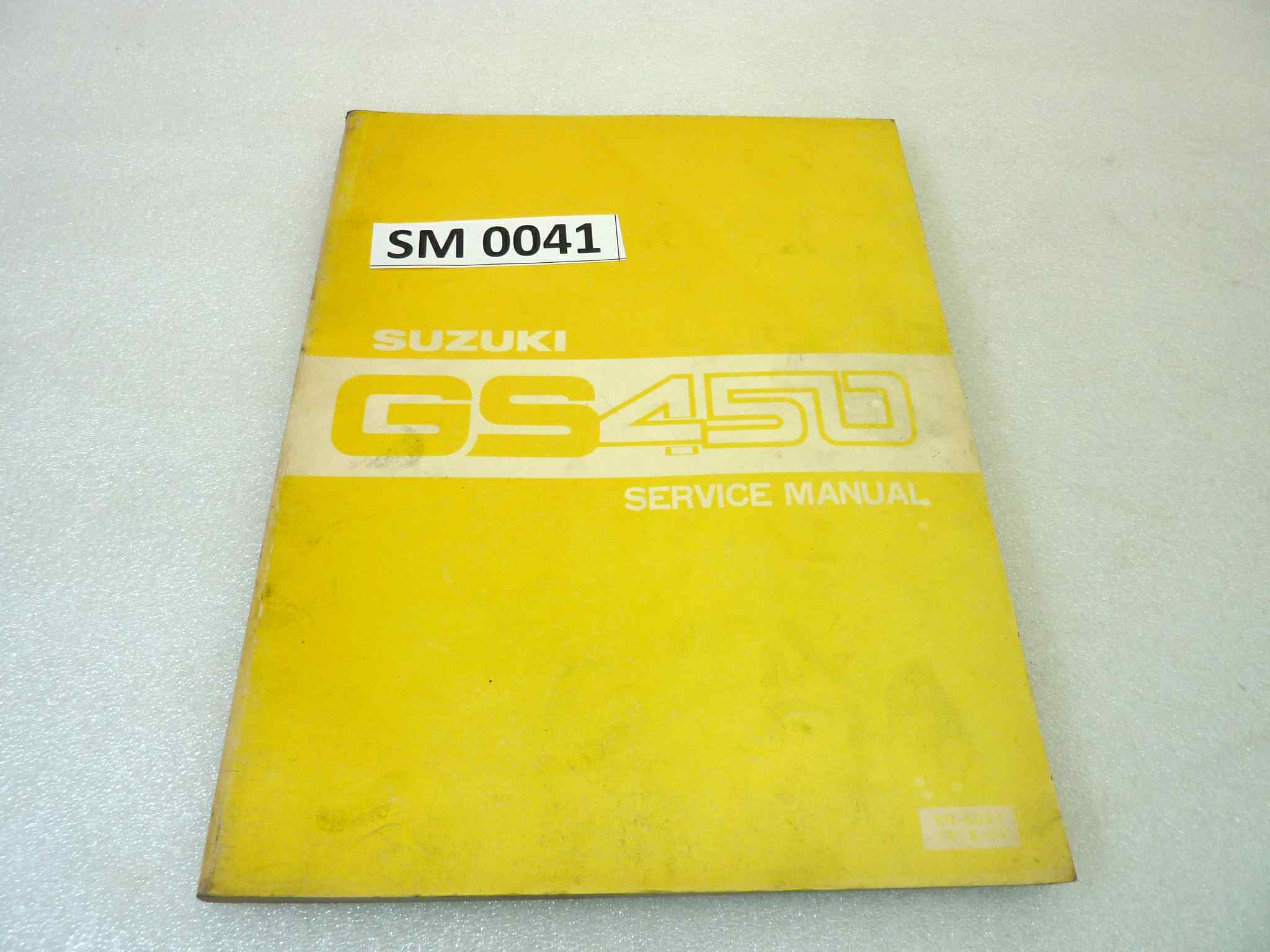 Manuale officina Suzuki GS450 Shop Manual ORIGINALE eng - Motorcycle service Manual WORKSHOP riparazione dim 28 x 21,5 cm