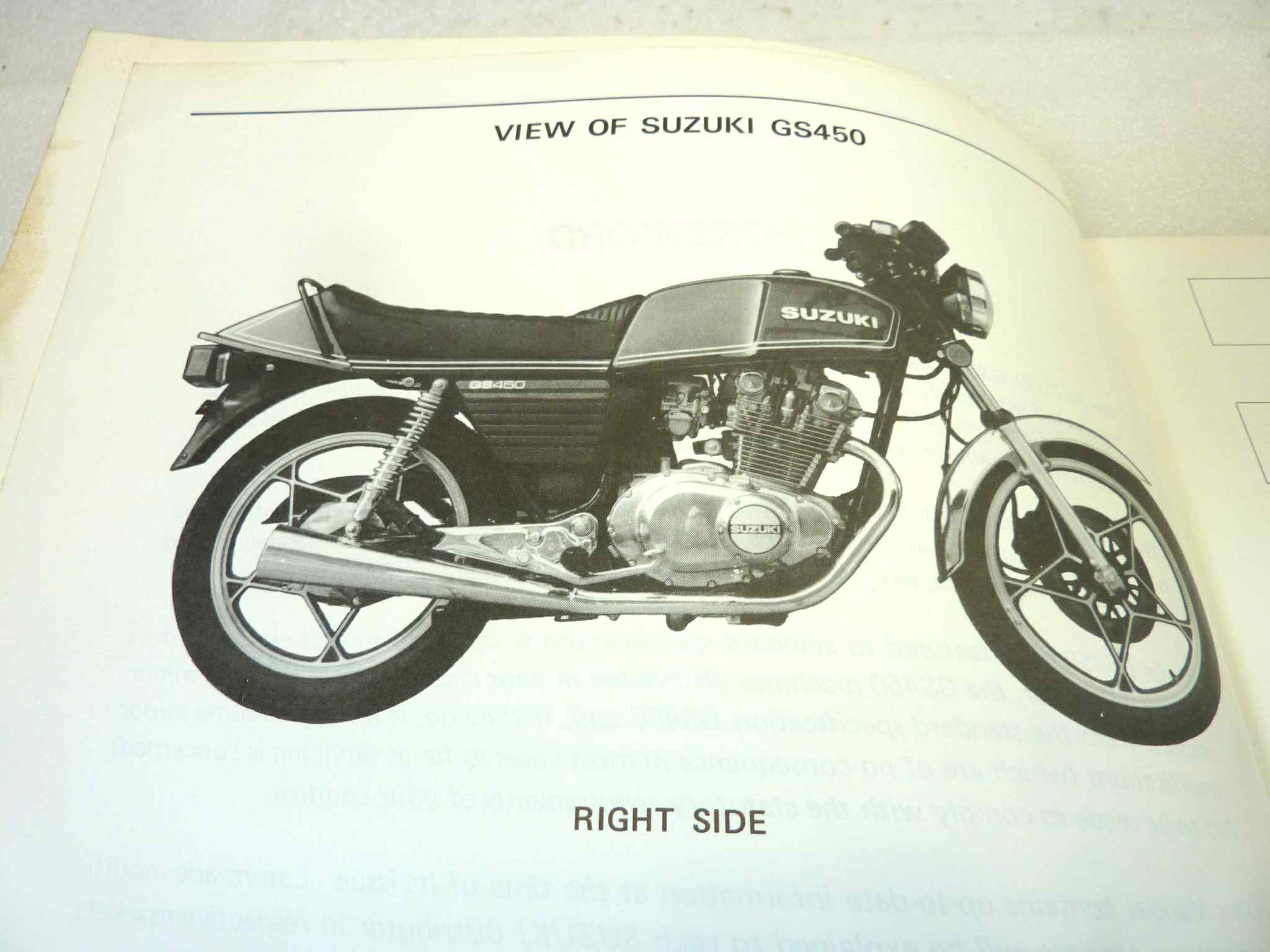 Manuale officina Suzuki GS450 Shop Manual ORIGINALE eng - Motorcycle service Manual WORKSHOP riparazione dim 28 x 21,5 cm - immagine 4