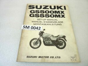 Manuale officina Suzuki GS500MX GS550MX Shop Manual ORIGINALE eng fra ger - Motorcycle service Manual WORKSHOP riparazione dim 28 x 21,5 cm