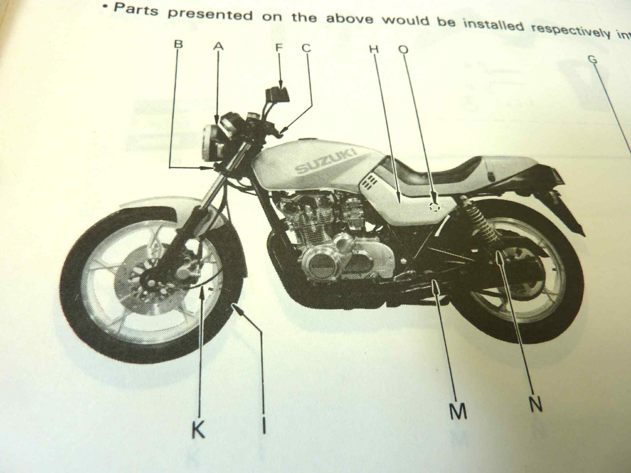 Manuale officina Suzuki GS500MX GS550MX Shop Manual ORIGINALE eng fra ger - Motorcycle service Manual WORKSHOP riparazione dim 28 x 21,5 cm - immagine 5