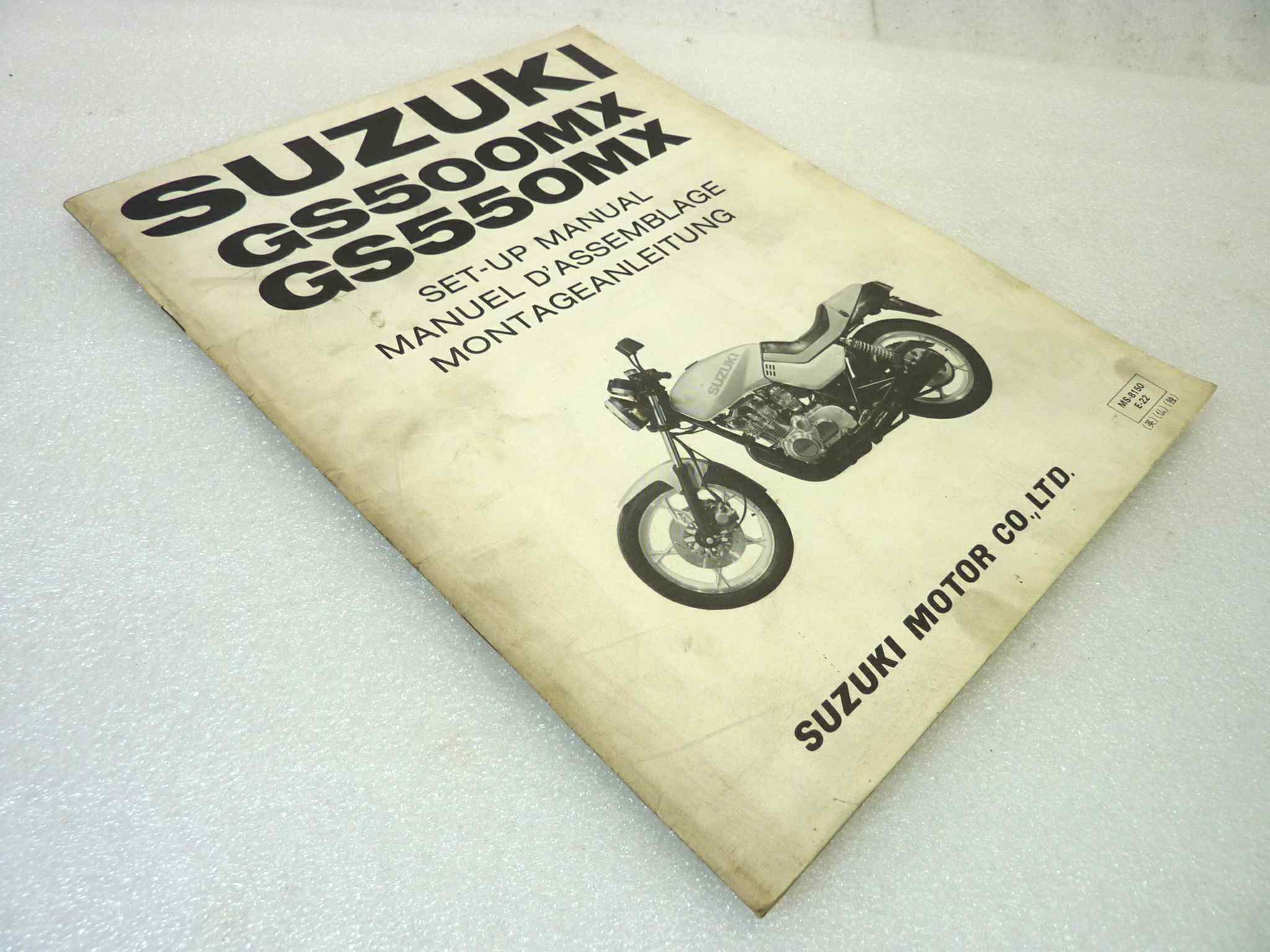 Manuale officina Suzuki GS500MX GS550MX Shop Manual ORIGINALE eng fra ger - Motorcycle service Manual WORKSHOP riparazione dim 28 x 21,5 cm - immagine 6