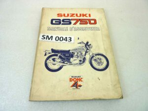 Manuale officina Suzuki GS750 Shop Manual ORIGINALE ita - Motorcycle service Manual WORKSHOP riparazione dim 25,5 x 18,5 cm