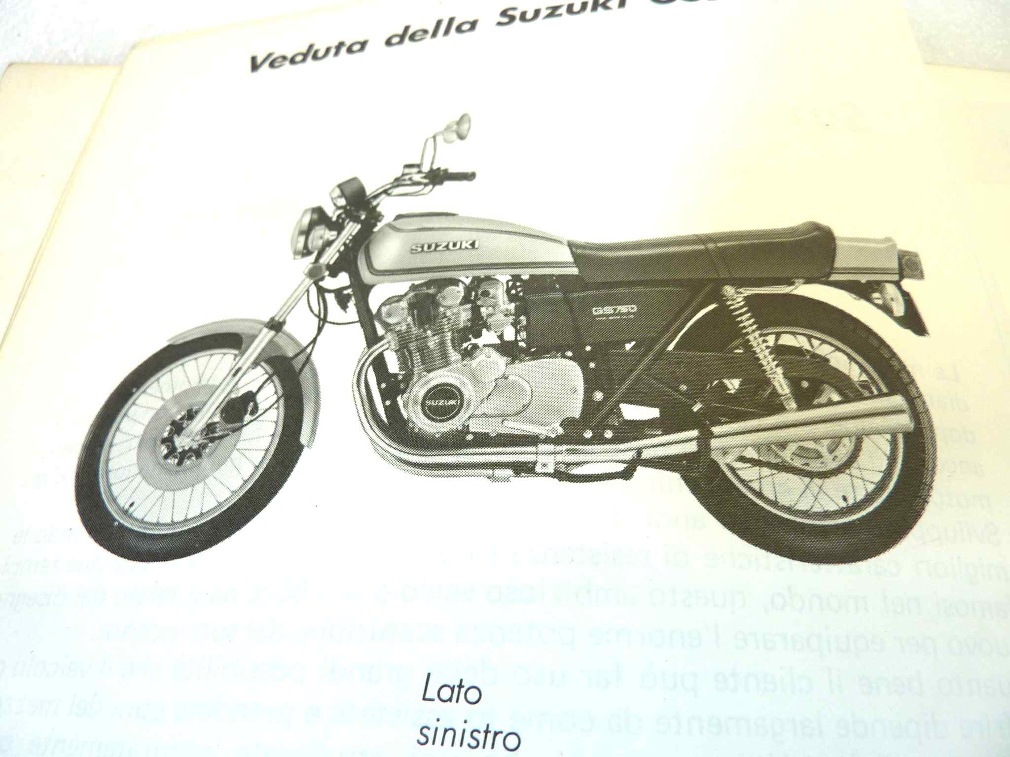 Manuale officina Suzuki GS750 Shop Manual ORIGINALE ita - Motorcycle service Manual WORKSHOP riparazione dim 25,5 x 18,5 cm - immagine 4