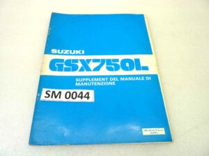 Manuale officina Suzuki GSX750L Shop Manual ORIGINALE ita - Motorcycle service Manual WORKSHOP riparazione dim 28 x 21,5 cm