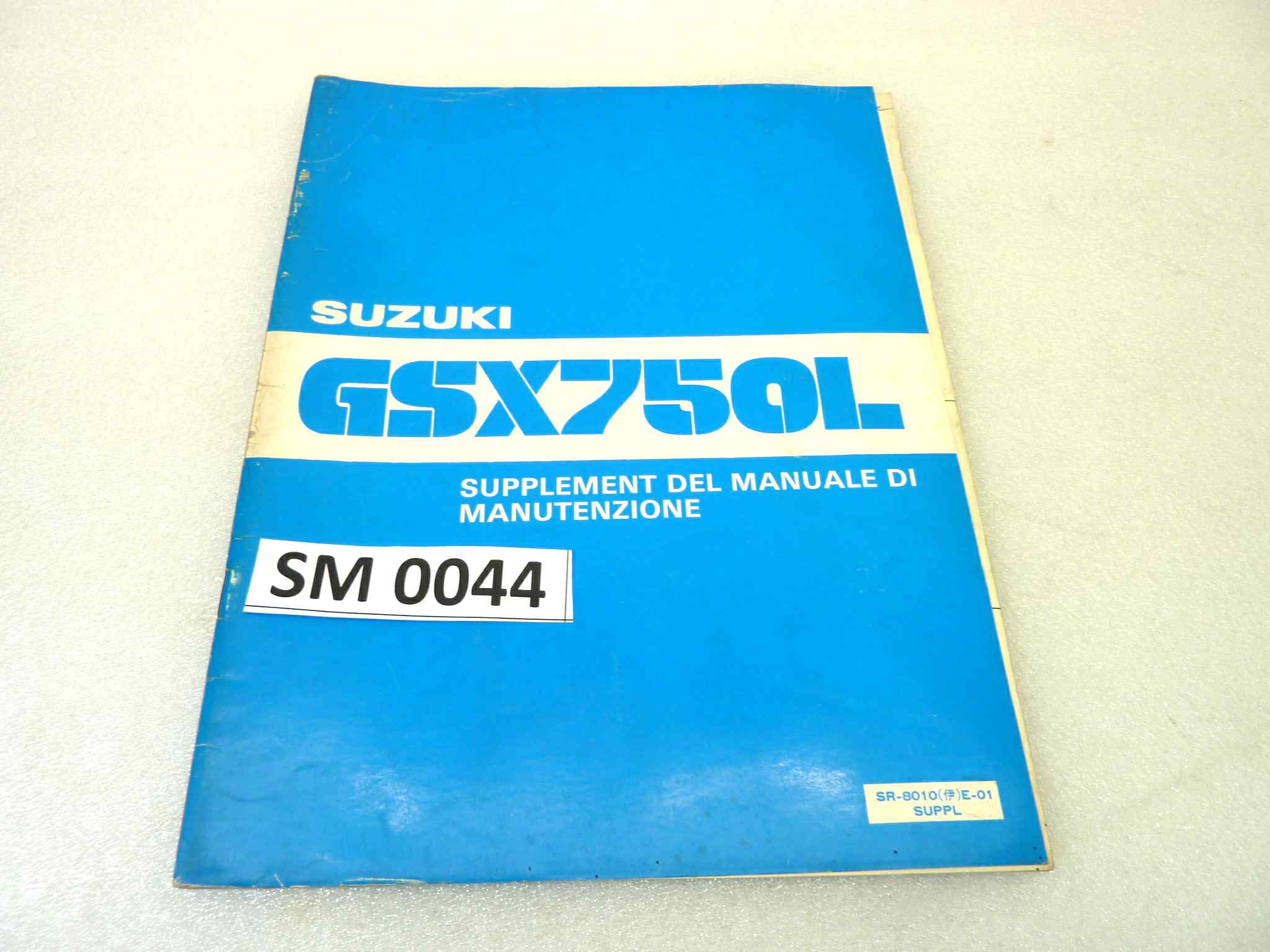 Manuale officina Suzuki GSX750L Shop Manual ORIGINALE ita - Motorcycle service Manual WORKSHOP riparazione dim 28 x 21,5 cm