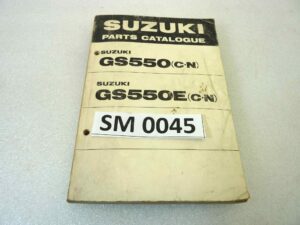 Catalogo parti ricambio Suzuki GS550 GS550E CN ricambi ORIGINALE eng Parts Catalog dim 13 x 18,4 cm