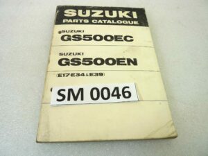 Catalogo parti ricambio Suzuki GS500EC GS500EN ricambi ORIGINALE eng Parts Catalog dim 13 x 18,4 cm