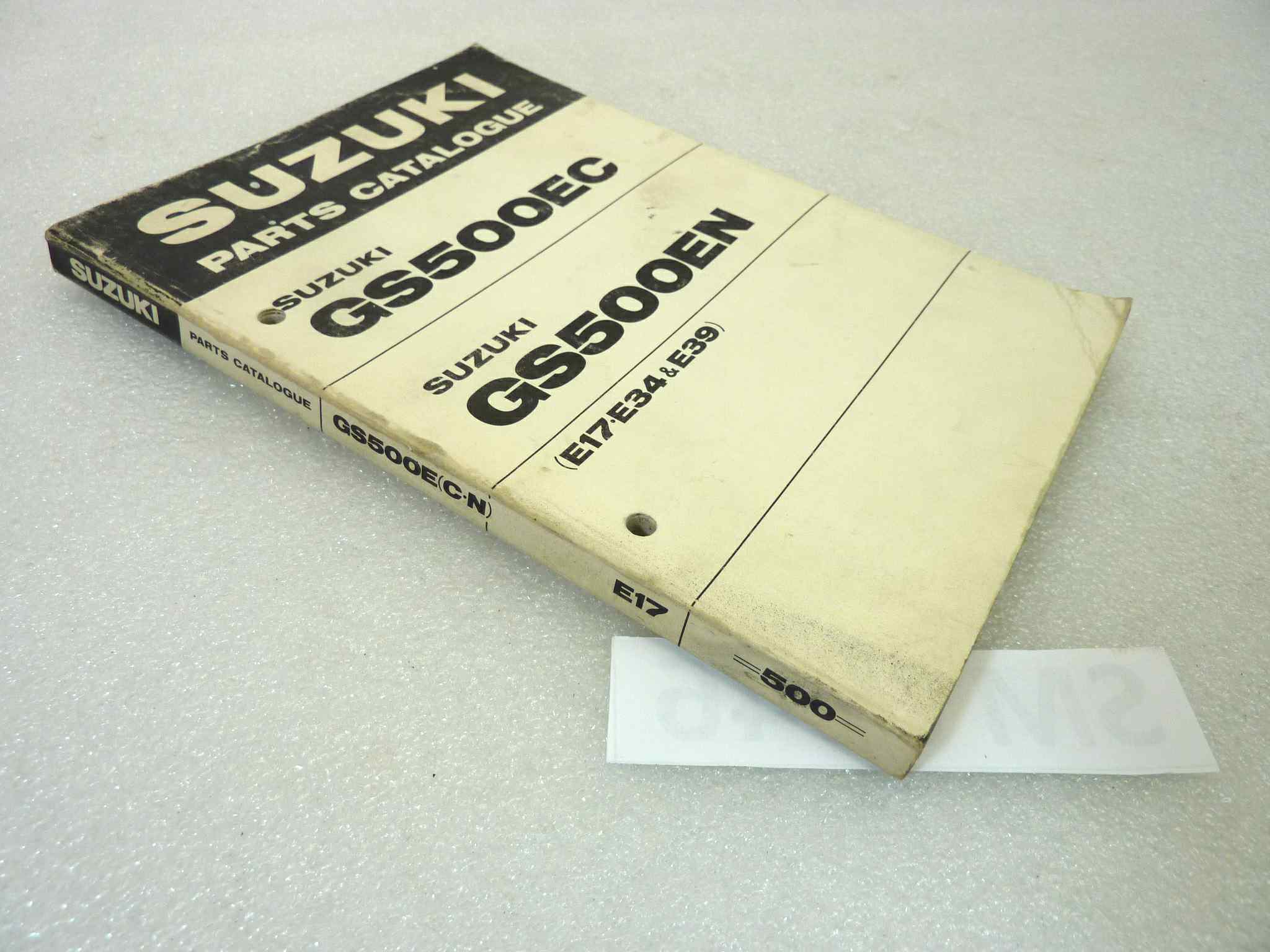 Catalogo parti ricambio Suzuki GS500EC GS500EN ricambi ORIGINALE eng Parts Catalog dim 13 x 18,4 cm - immagine 5