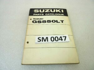 Catalogo parti ricambio Suzuki GS550LT ricambi ORIGINALE eng Parts Catalog dim 13 x 18,4 cm