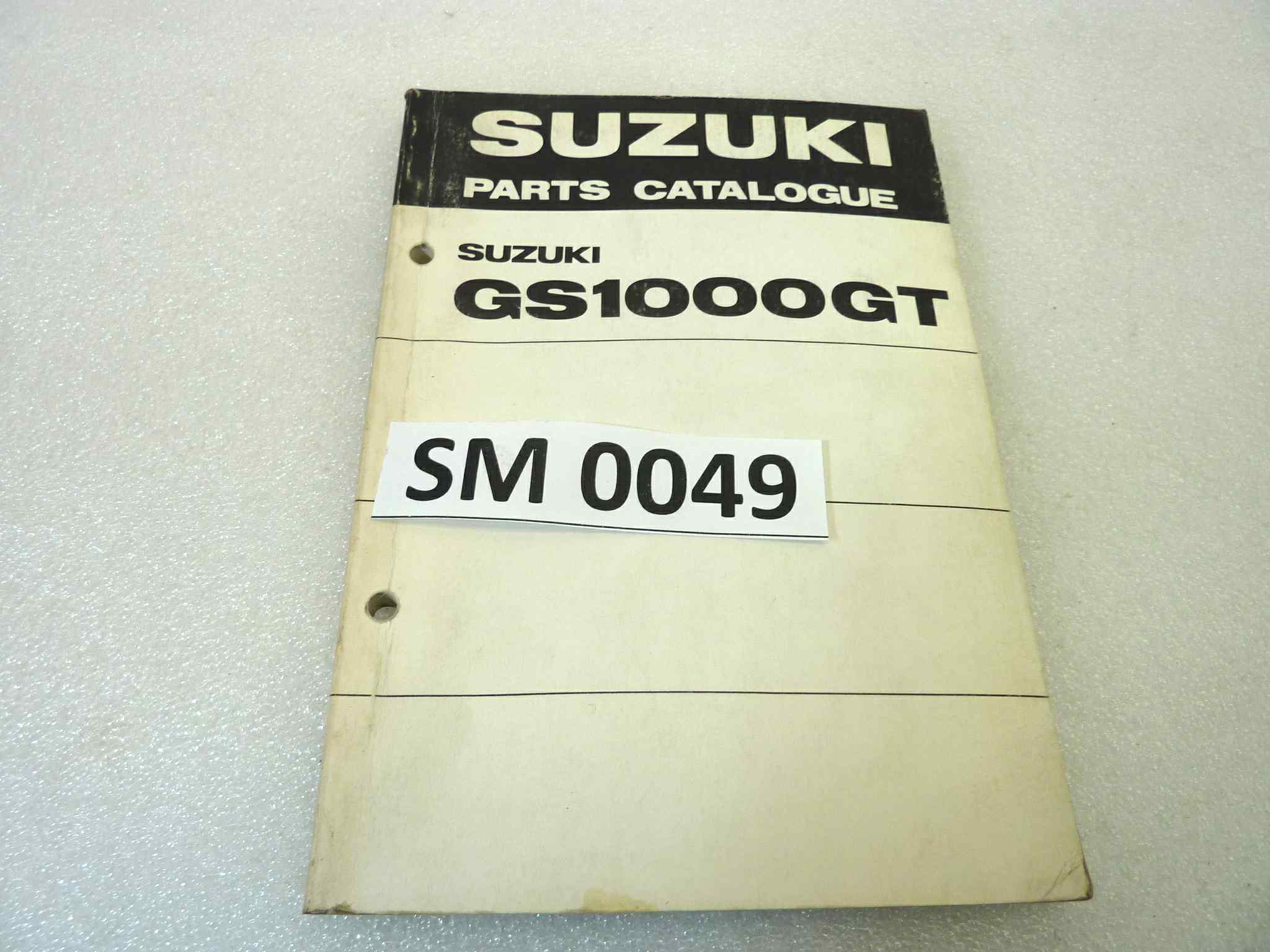 Catalogo parti ricambio Suzuki GS1000GT ricambi ORIGINALE eng Parts Catalog dim 13 x 18,4 cm