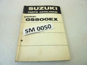 Catalogo parti ricambio Suzuki GS500EX ricambi ORIGINALE eng Parts Catalog dim 13 x 18,4 cm
