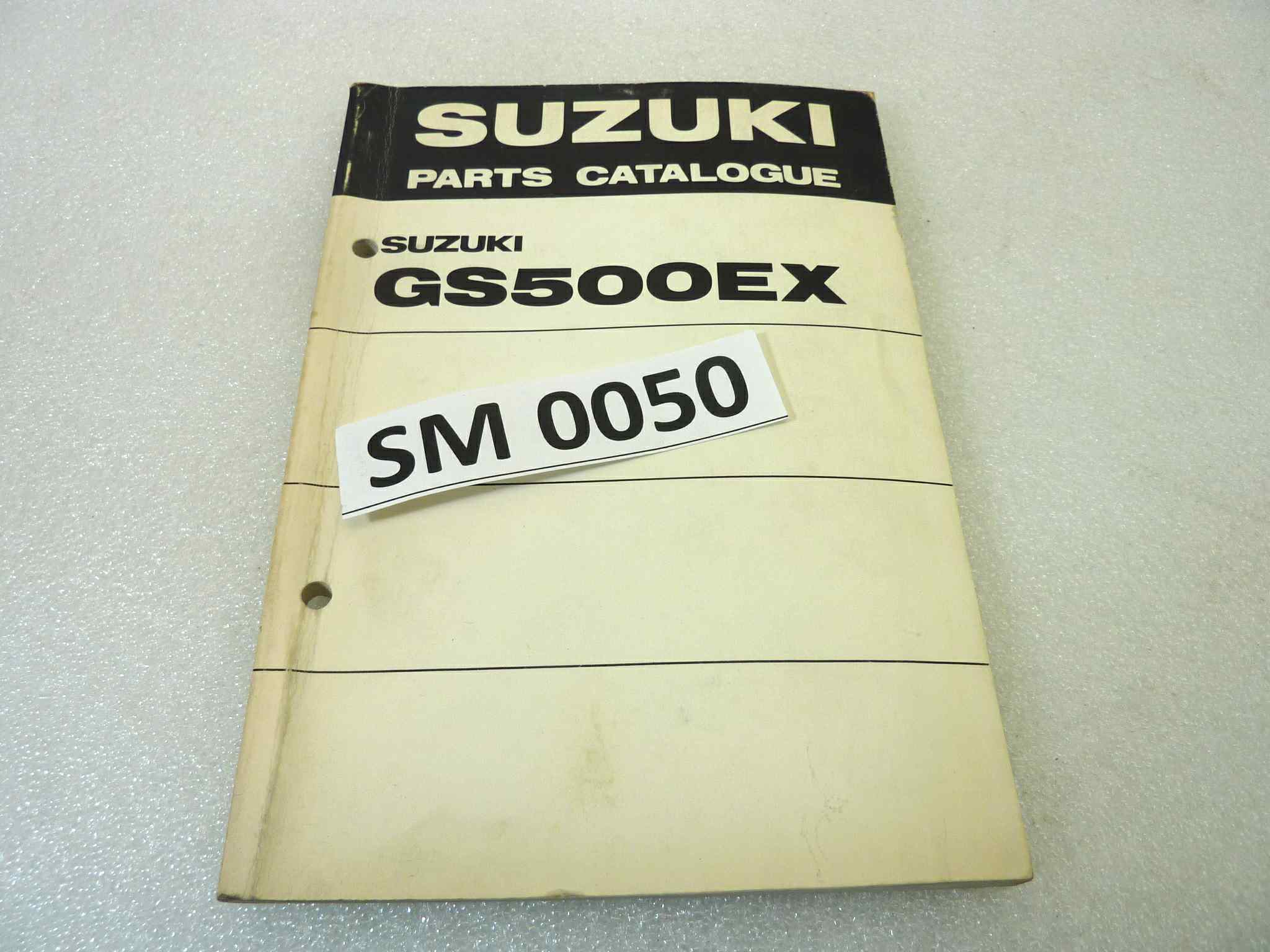 Catalogo parti ricambio Suzuki GS500EX ricambi ORIGINALE eng Parts Catalog dim 13 x 18,4 cm