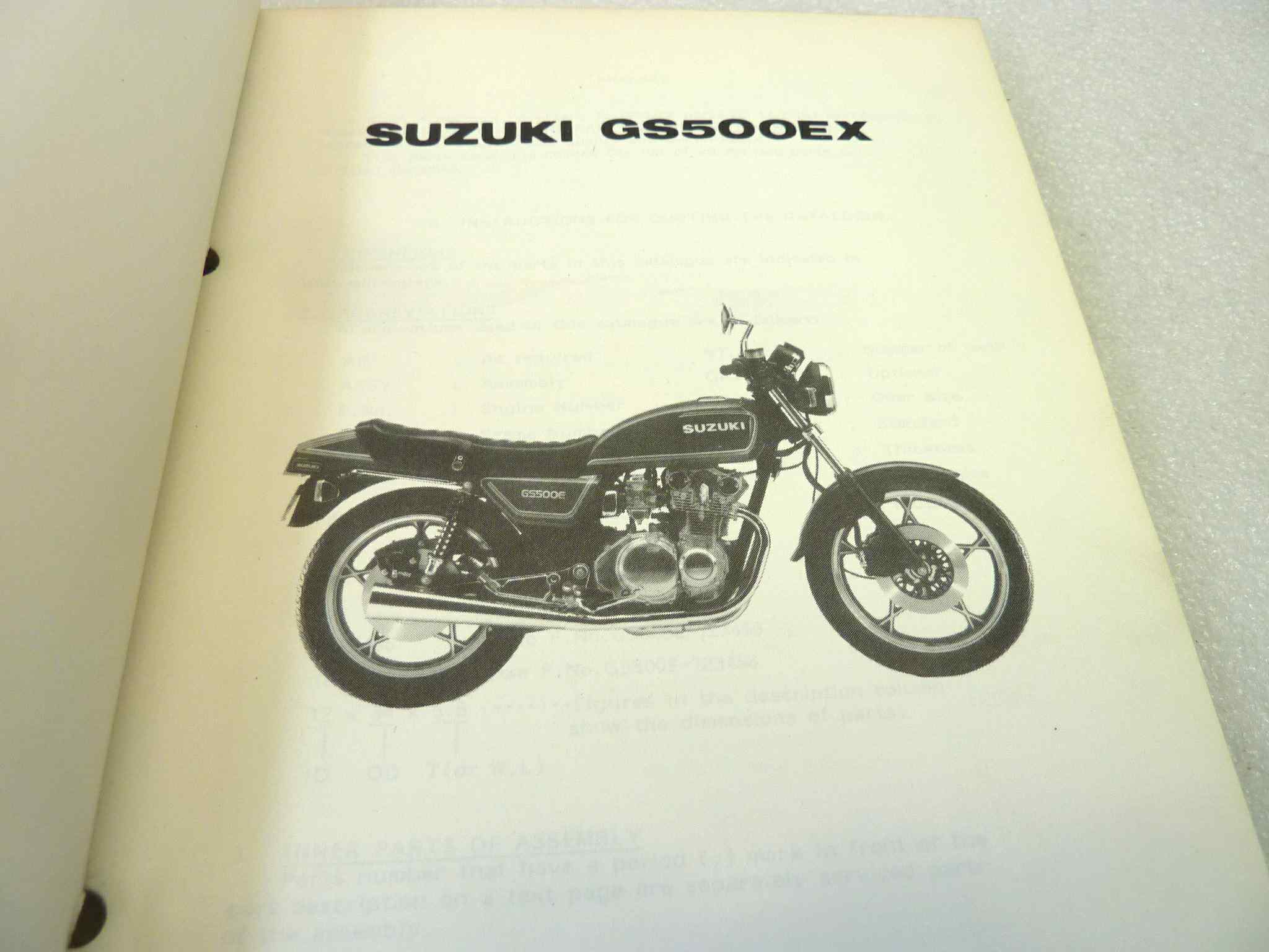 Catalogo parti ricambio Suzuki GS500EX ricambi ORIGINALE eng Parts Catalog dim 13 x 18,4 cm - immagine 4