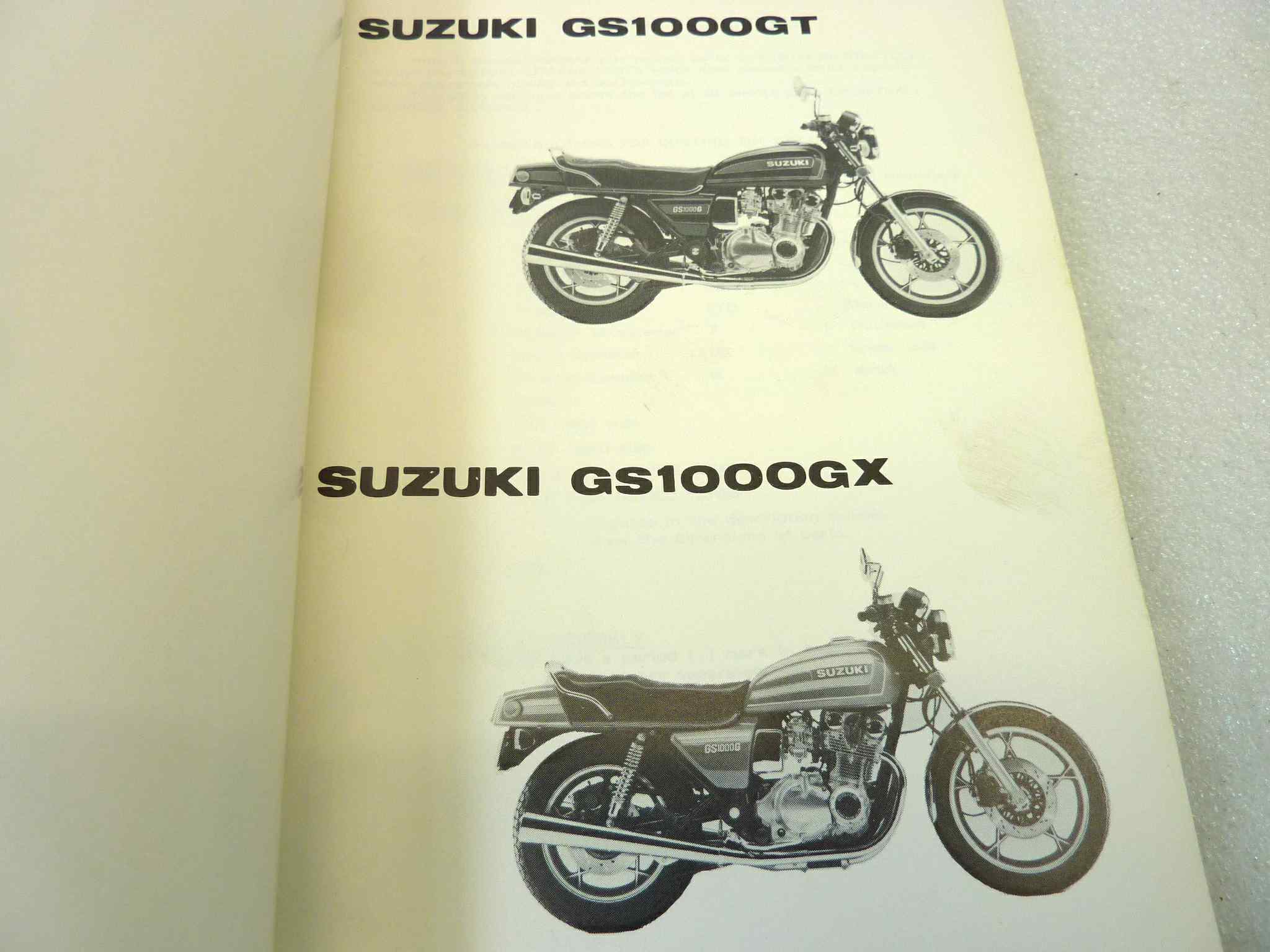 Catalogo parti ricambio Suzuki GS1000GT GX ricambi ORIGINALE eng Parts Catalog dim 13 x 18,4 cm - immagine 4