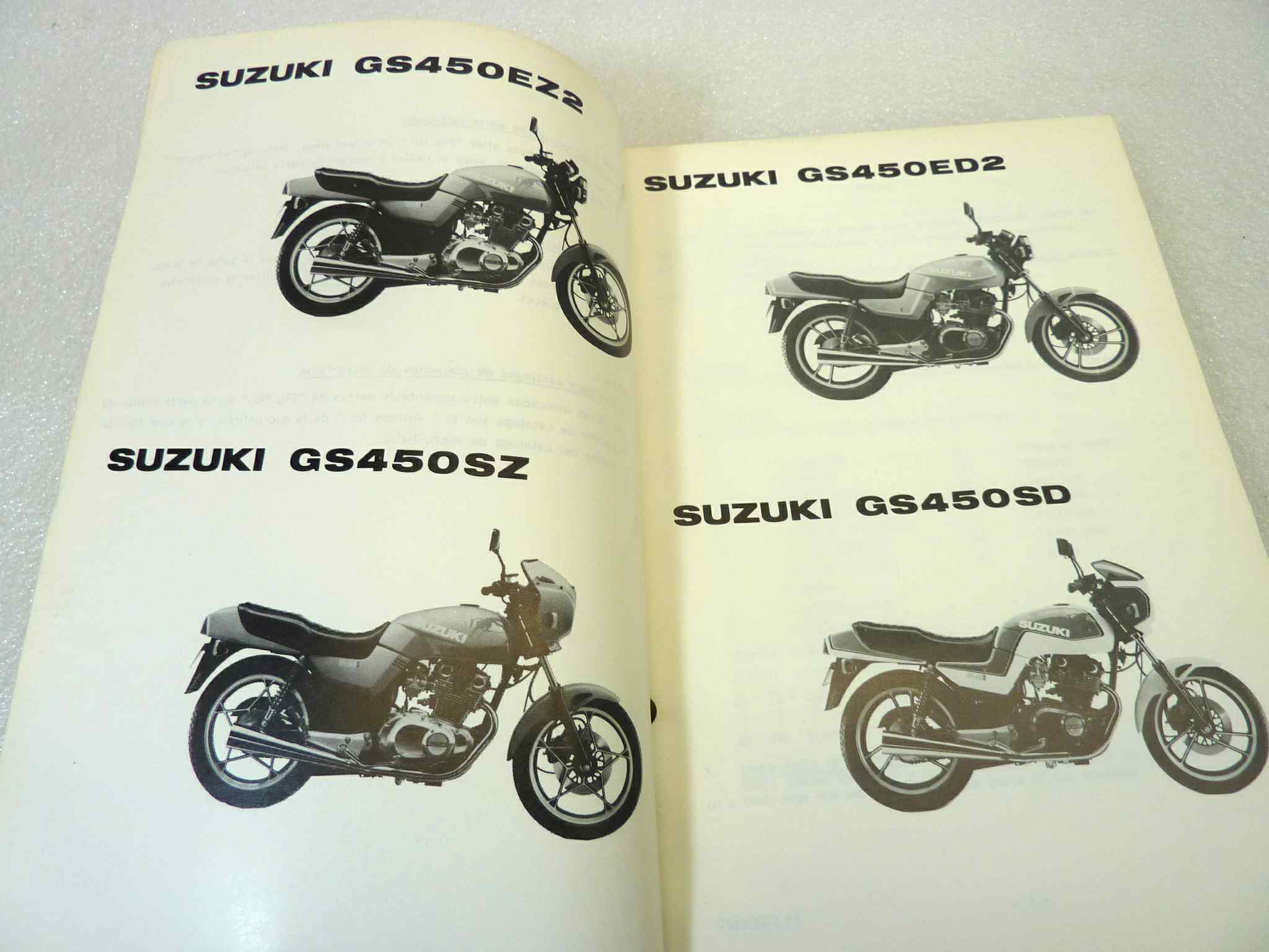 Catalogo parti ricambio Suzuki GS450ED2 EZ2 SZ SD ricambi ORIGINALE eng Parts Catalog dim 13 x 18,4 cm - immagine 4