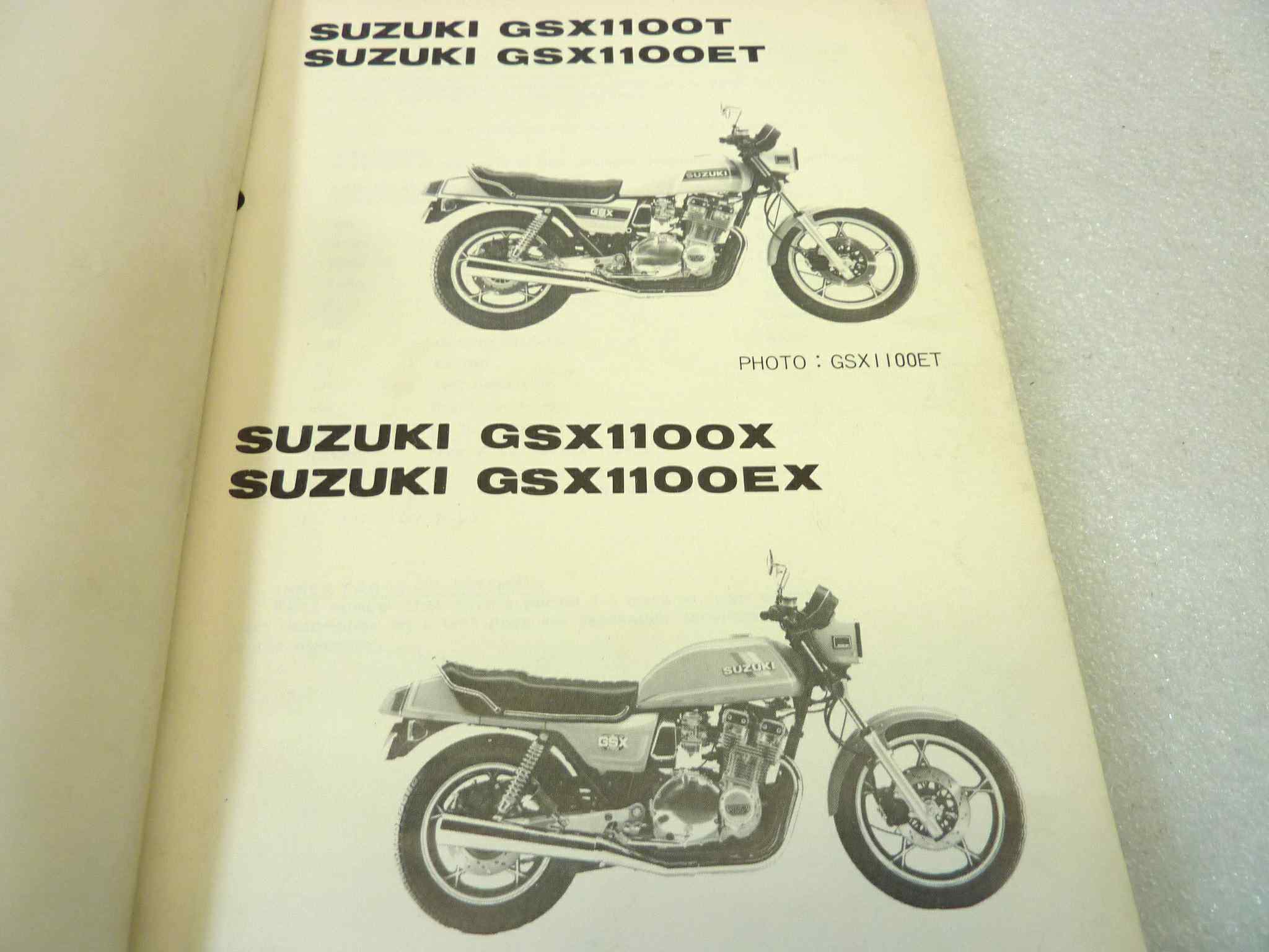Catalogo parti ricambio Suzuki GSX1100 E TX ricambi ORIGINALE eng Parts Catalog dim 13 x 18,4 cm - immagine 4