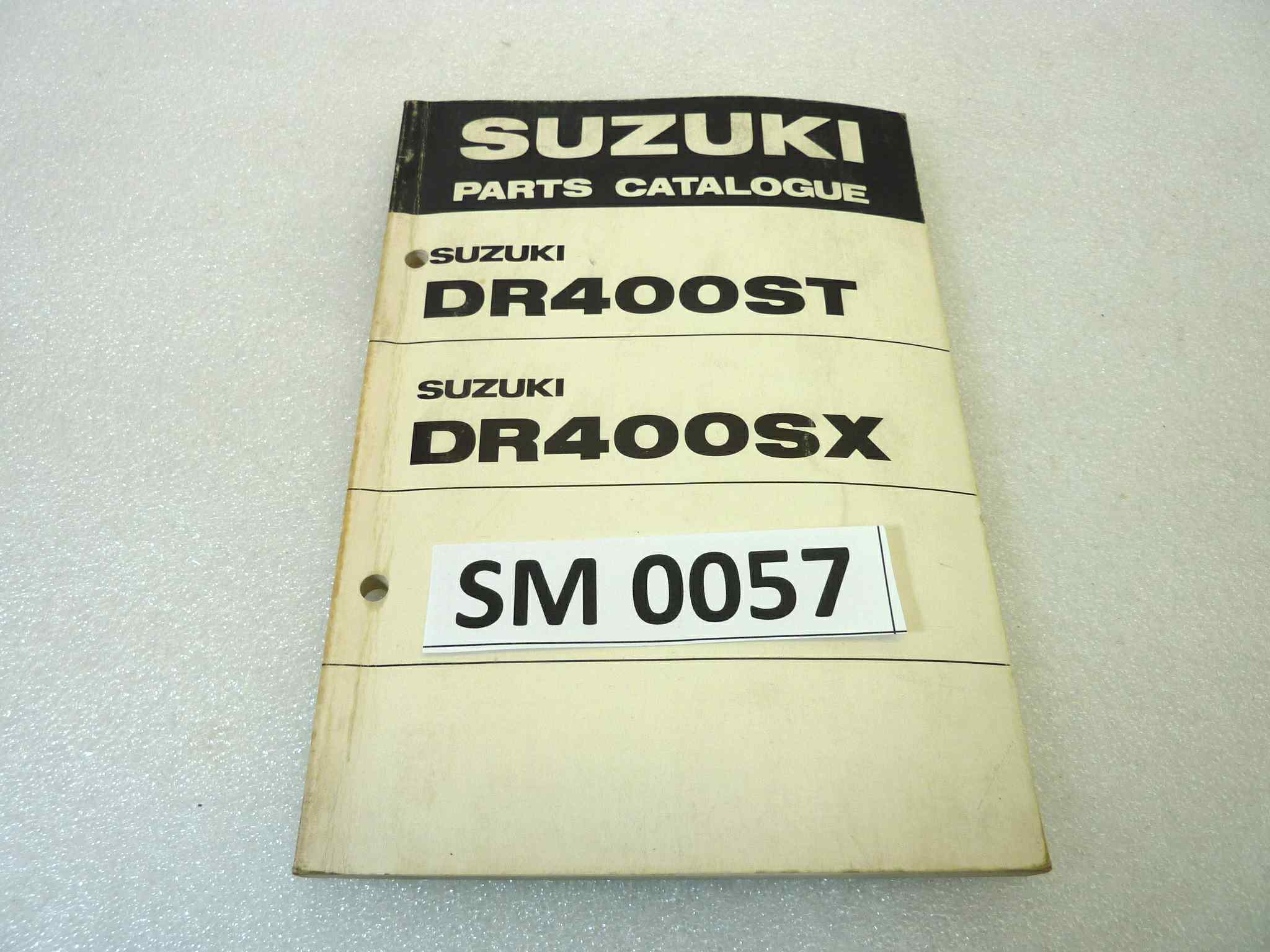 Catalogo parti ricambio Suzuki DR400ST SX ricambi ORIGINALE eng Parts Catalog dim 13 x 18,4 cm