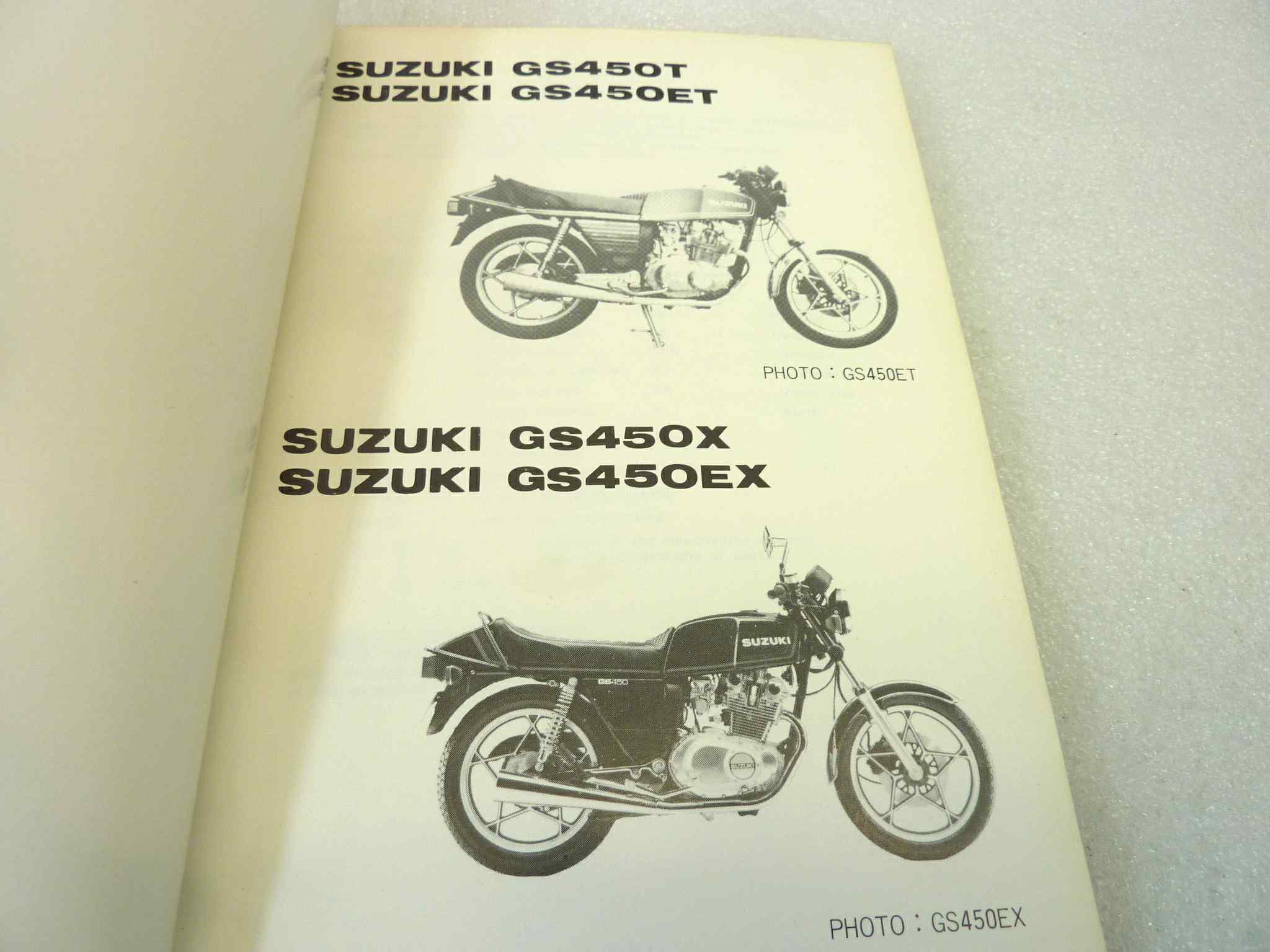 Catalogo parti ricambio Suzuki GS450T ET X EX ricambi ORIGINALE eng Parts Catalog dim 13 x 18,4 cm - immagine 4