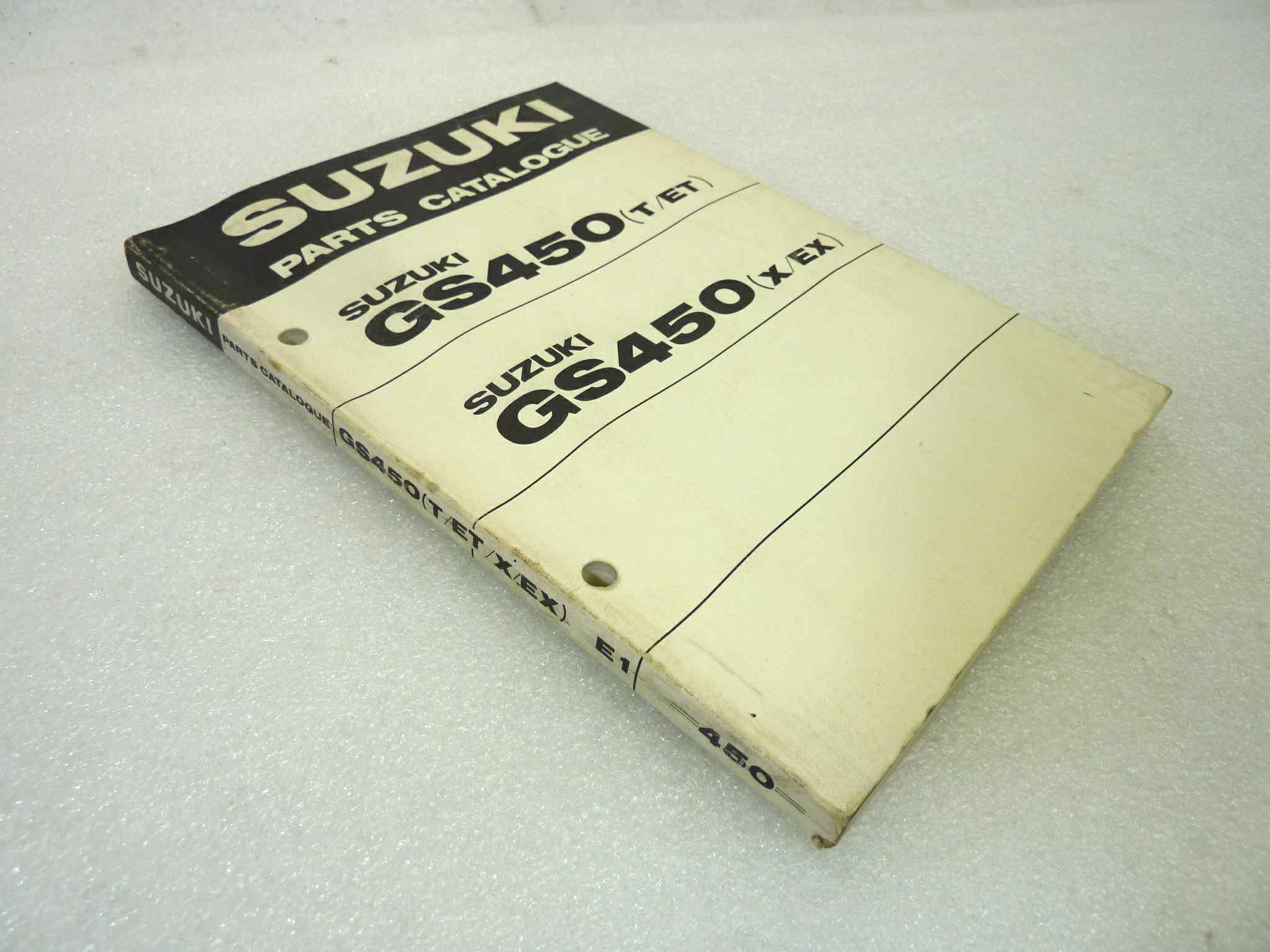 Catalogo parti ricambio Suzuki GS450T ET X EX ricambi ORIGINALE eng Parts Catalog dim 13 x 18,4 cm - immagine 6