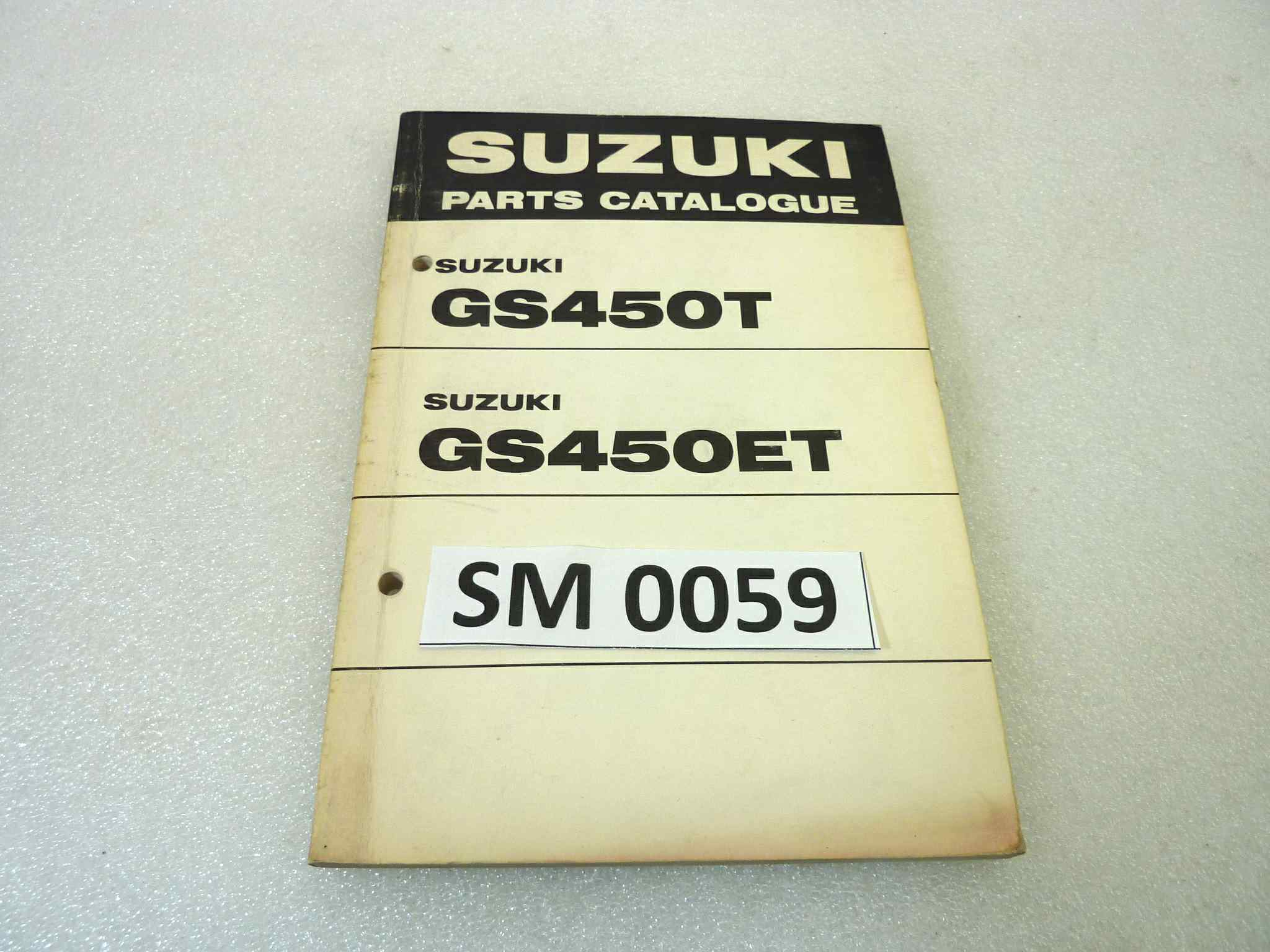 Catalogo parti ricambio Suzuki GS400T ET ricambi ORIGINALE eng Parts Catalog dim 13 x 18,4 cm