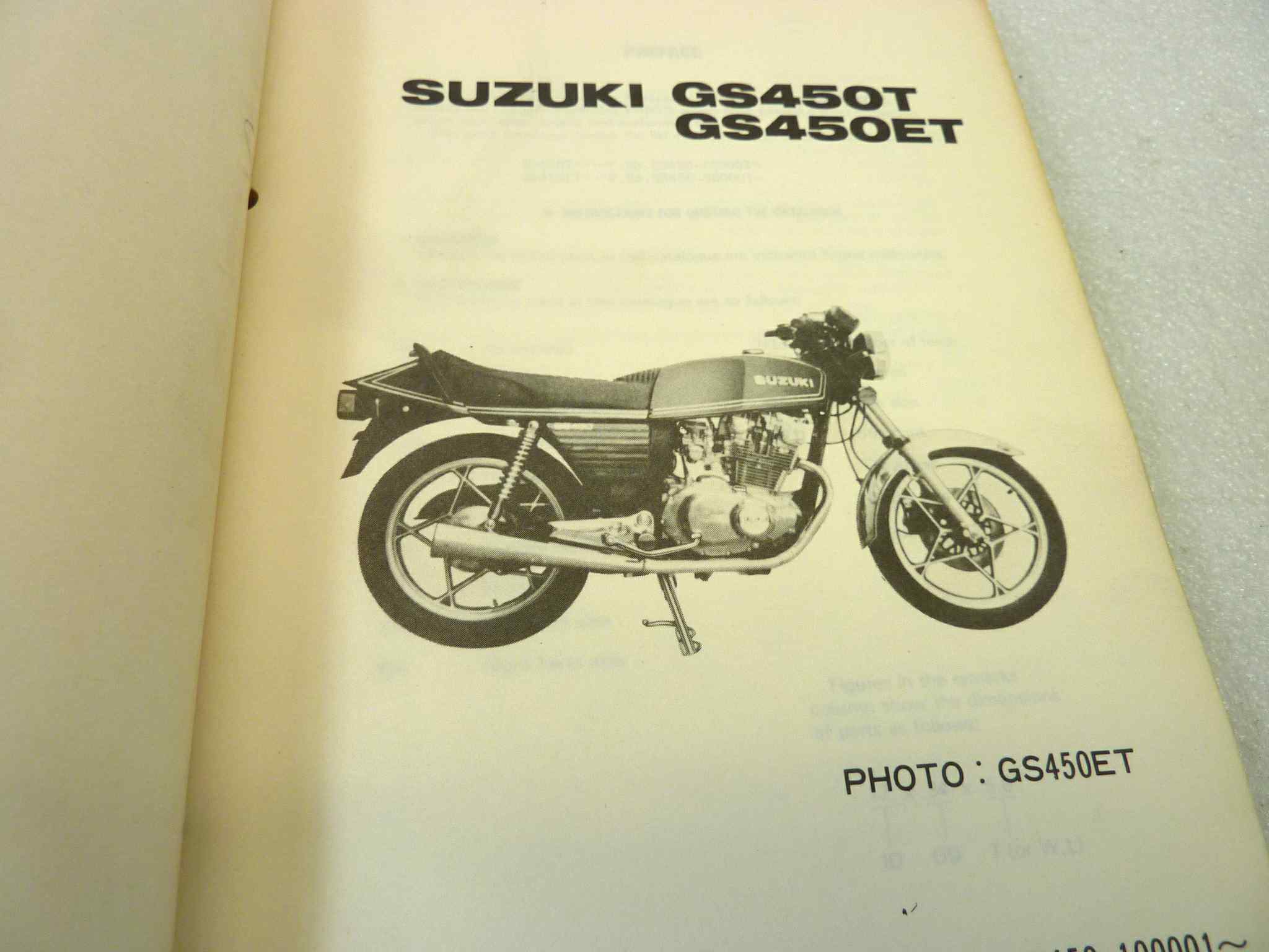 Catalogo parti ricambio Suzuki GS400T ET ricambi ORIGINALE eng Parts Catalog dim 13 x 18,4 cm - immagine 4