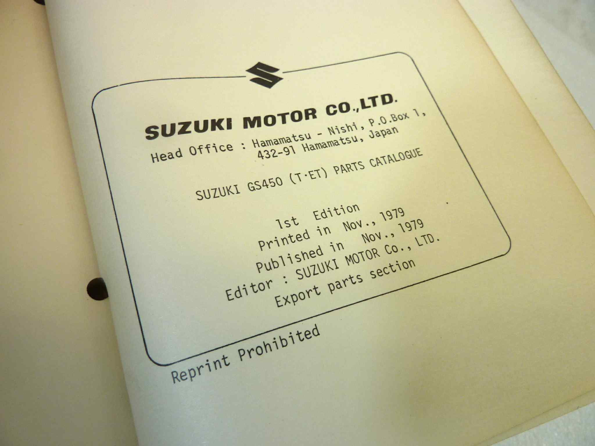 Catalogo parti ricambio Suzuki GS400T ET ricambi ORIGINALE eng Parts Catalog dim 13 x 18,4 cm - immagine 5