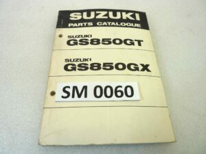 Catalogo parti ricambio Suzuki GS850GT GX ricambi ORIGINALE eng Parts Catalog dim 13 x 18,4 cm