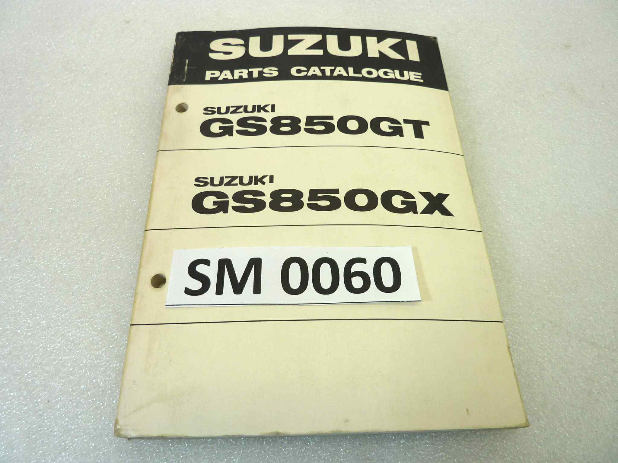 Catalogo parti ricambio Suzuki GS850GT GX ricambi ORIGINALE eng Parts Catalog dim 13 x 18,4 cm