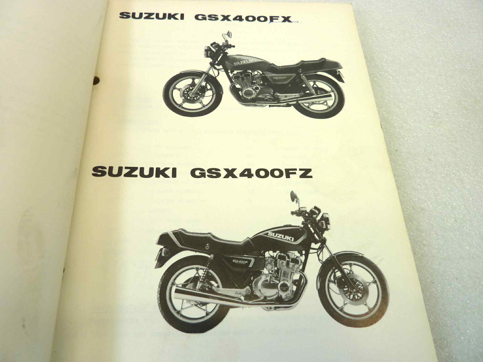 Catalogo parti ricambio Suzuki GSX400FX FZ ricambi ORIGINALE eng Parts Catalog dim 13 x 18,4 cm - immagine 4
