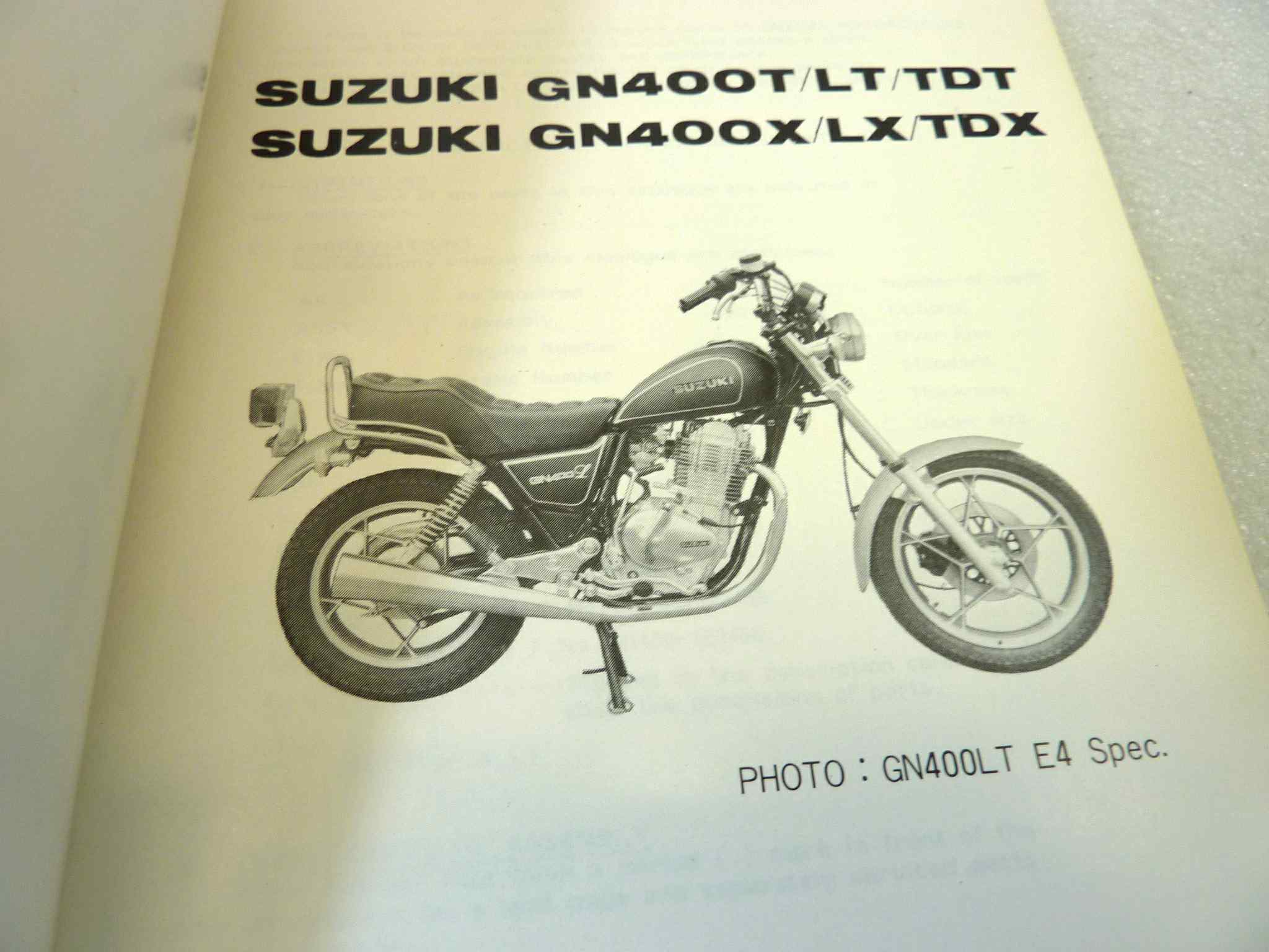 Catalogo parti ricambio Suzuki GN400T LT GN400X LX ricambi ORIGINALE eng Parts Catalog dim 13 x 18,4 cm - immagine 4