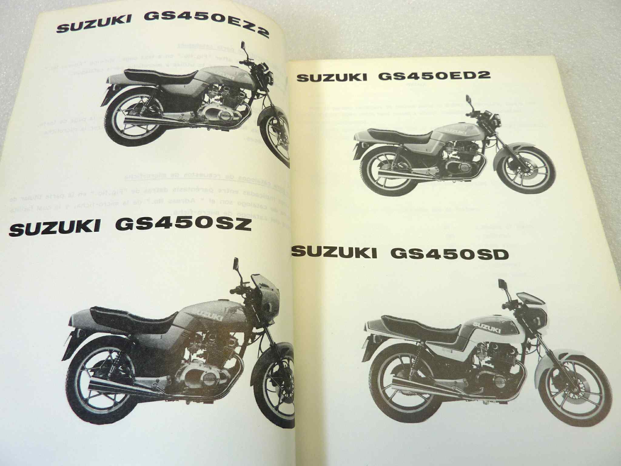 Catalogo parti ricambio Suzuki GS450ED2 SZ SD ricambi ORIGINALE eng Parts Catalog dim 13 x 18,4 cm - immagine 4
