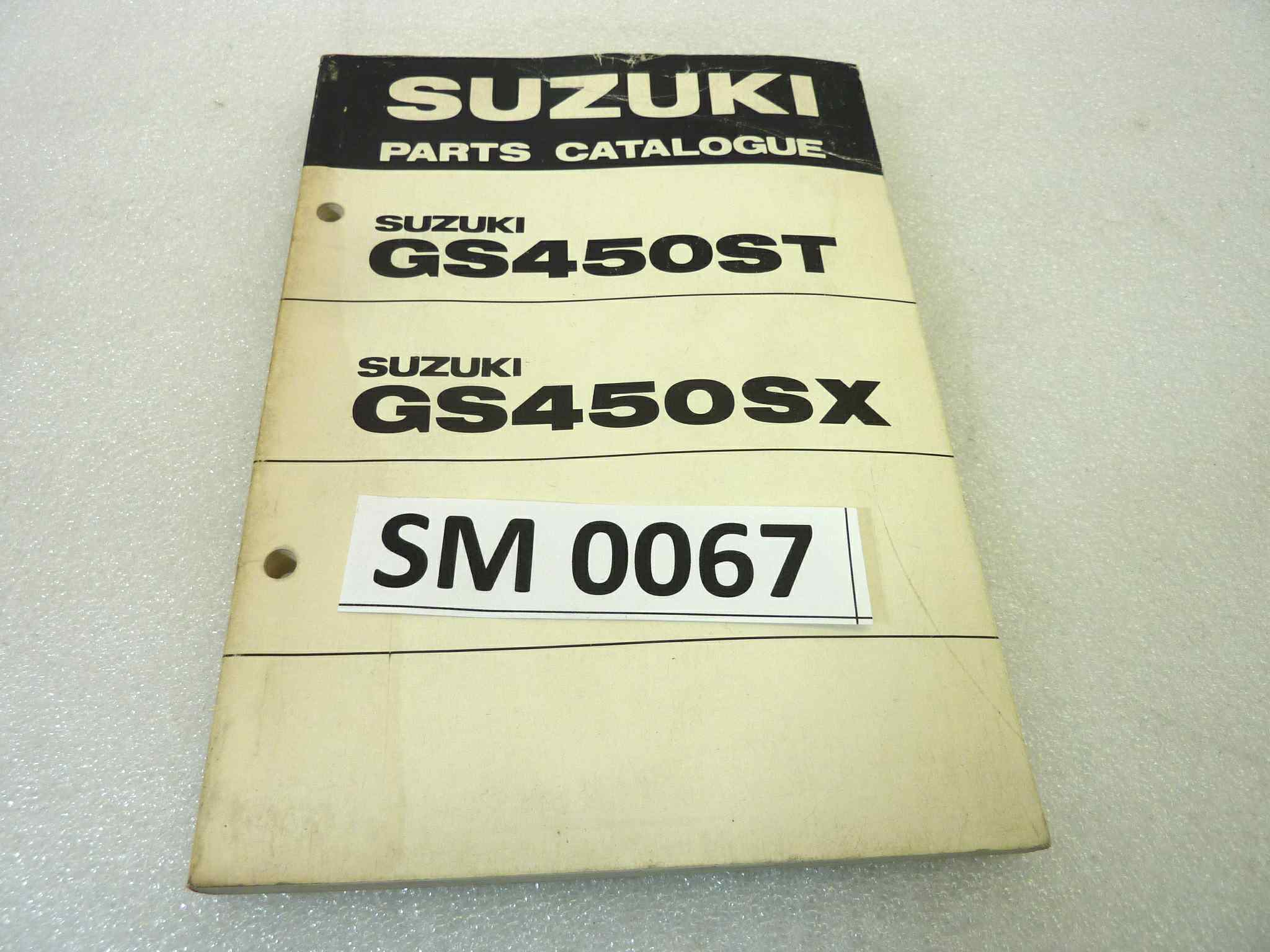 Catalogo parti ricambio Suzuki GS450ST SX ricambi ORIGINALE eng Parts Catalog dim 13 x 18,4 cm