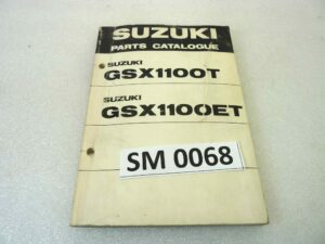 Catalogo parti ricambio Suzuki GSX1100T ET ricambi ORIGINALE eng Parts Catalog dim 13 x 18,4 cm