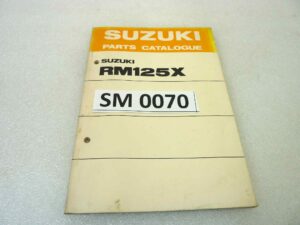 Catalogo parti ricambio Suzuki RM125X ricambi ORIGINALE eng Parts Catalog dim 13 x 18,4 cm