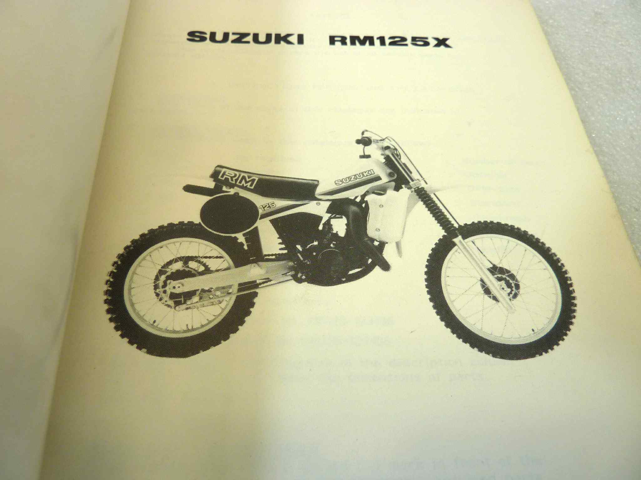 Catalogo parti ricambio Suzuki RM125X ricambi ORIGINALE eng Parts Catalog dim 13 x 18,4 cm - immagine 4