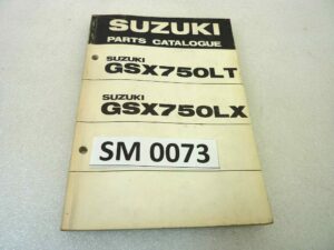 Catalogo parti ricambio Suzuki GSX750LT LX ricambi ORIGINALE eng Parts Catalog dim 13 x 18,4 cm
