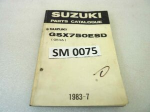 Catalogo parti ricambio Suzuki GSX750ESD ricambi ORIGINALE eng Parts Catalog dim 13 x 18,4 cm