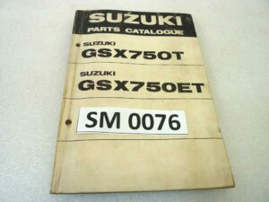 Catalogo parti ricambio Suzuki GSX750T ET ricambi ORIGINALE eng Parts Catalog dim 13 x 18,4 cm