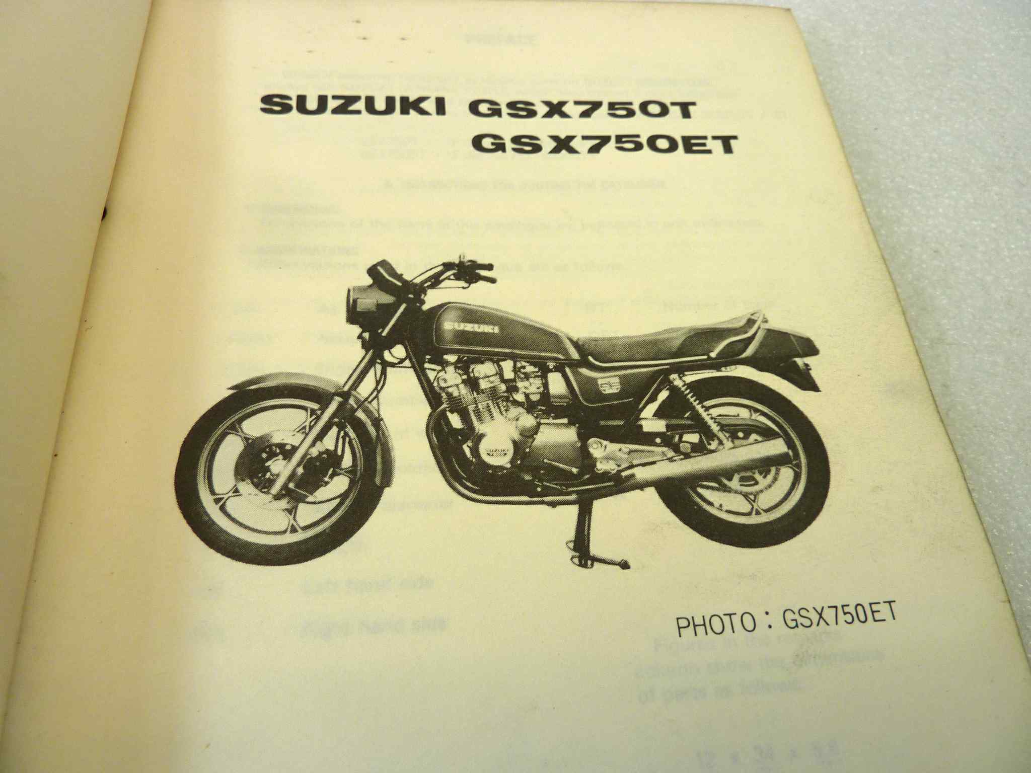 Catalogo parti ricambio Suzuki GSX750T ET ricambi ORIGINALE eng Parts Catalog dim 13 x 18,4 cm - immagine 4