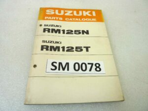 Catalogo parti ricambio Suzuki RM125N T ricambi ORIGINALE eng Parts Catalog dim 13 x 18,4 cm