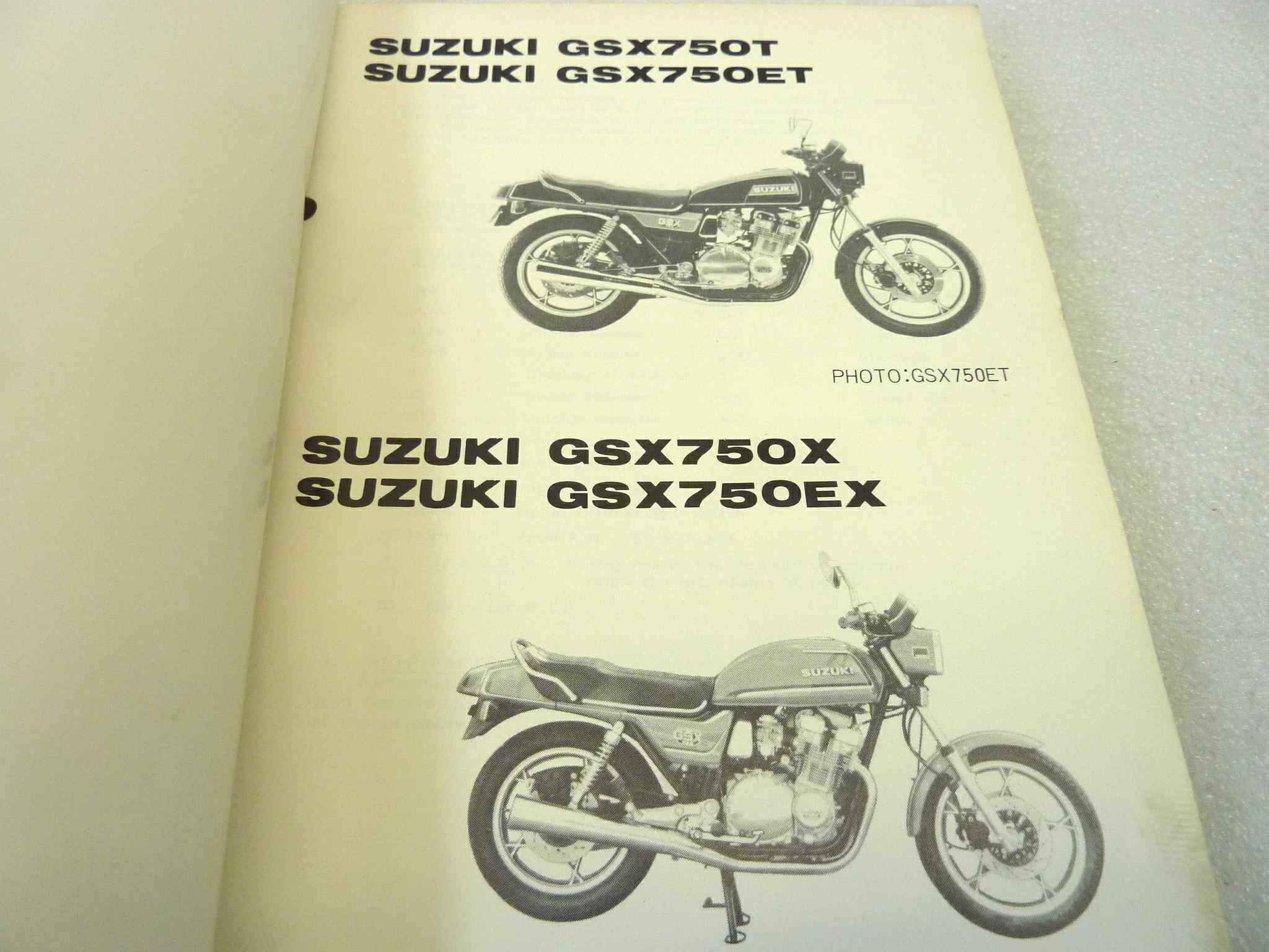 Catalogo parti ricambio Suzuki GSX750T ET X EX ricambi ORIGINALE eng Parts Catalog dim 13 x 18,4 cm - immagine 4