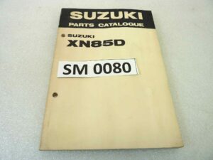 Catalogo parti ricambio Suzuki XN85D ricambi ORIGINALE eng Parts Catalog dim 13 x 18,4 cm
