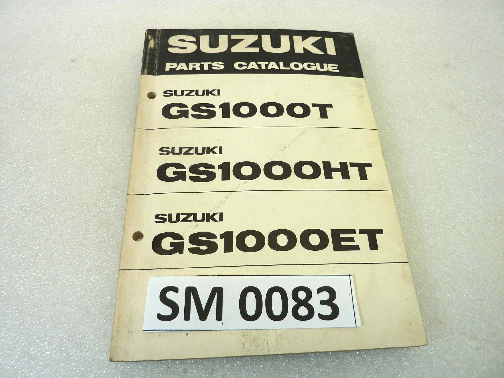 Catalogo parti ricambio Suzuki GS1000T HT ET ricambi ORIGINALE eng Parts Catalog dim 13 x 18,4 cm