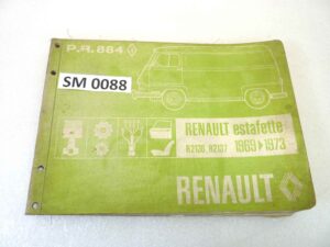 Manuale officina Renault Estaffette A2136 A2137 dim 30 x 21 cm