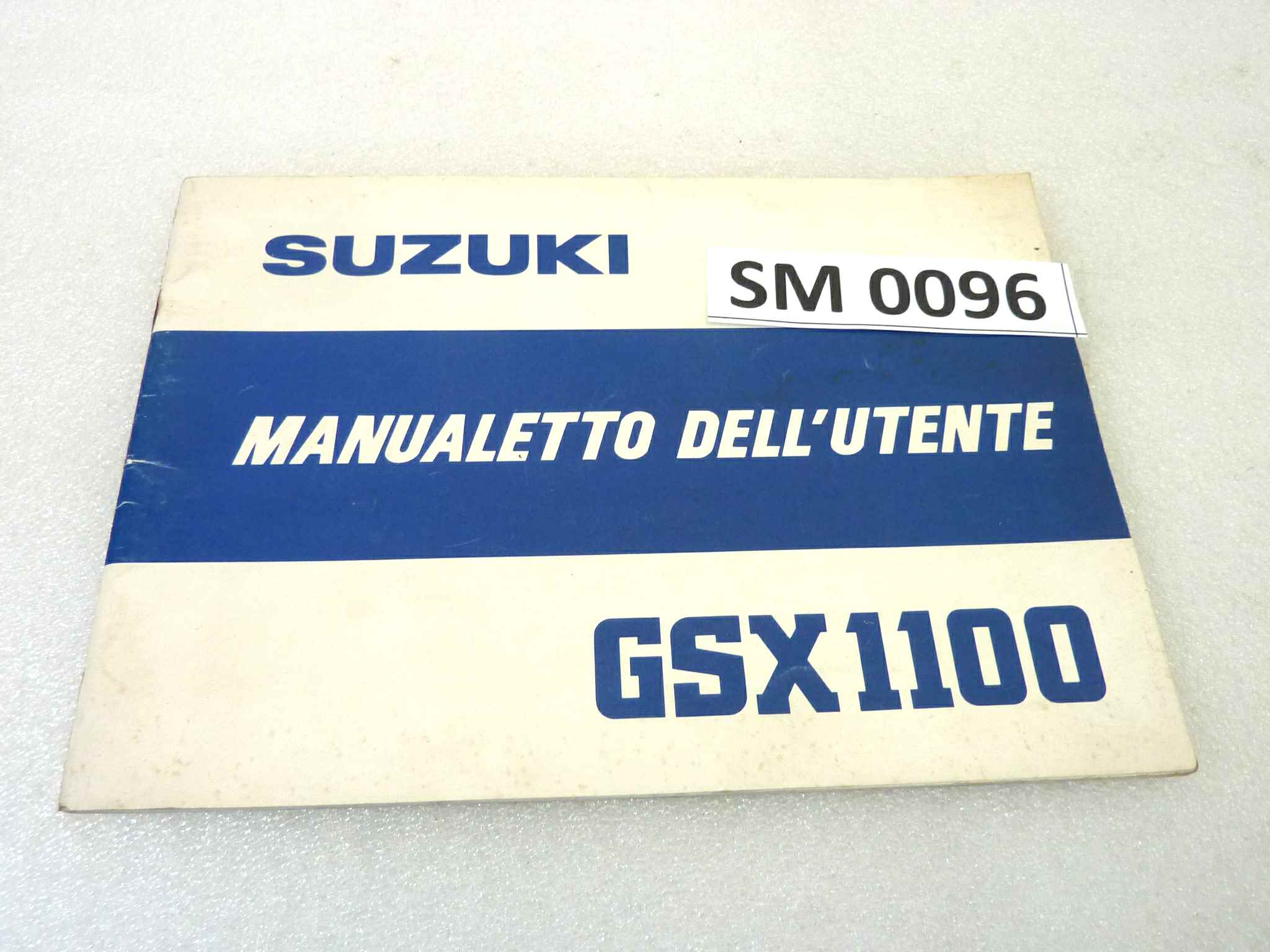 Libretto uso e manutenzione Suzuki GSX1100 manuale utente ORIGINALE ita dim 21 x 15 cm