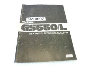 Manuale officina Suzuki GS550L Shop Manual ORIGINALE eng - Motorcycle service Manual WORKSHOP riparazione dim 28 x 21,5 cm